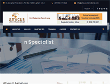 Tablet Screenshot of amicus-international.com